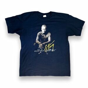 Vintage Sting Sacred Love World Tour 2004 Concert T-Shirt Band Tee Size Large